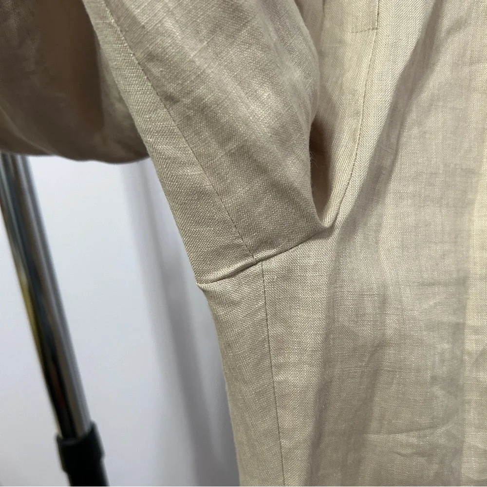 NWT Zara Woman 100% Linen Boho Lagenlook Wide Leg Trousers Size XS - “Karol”